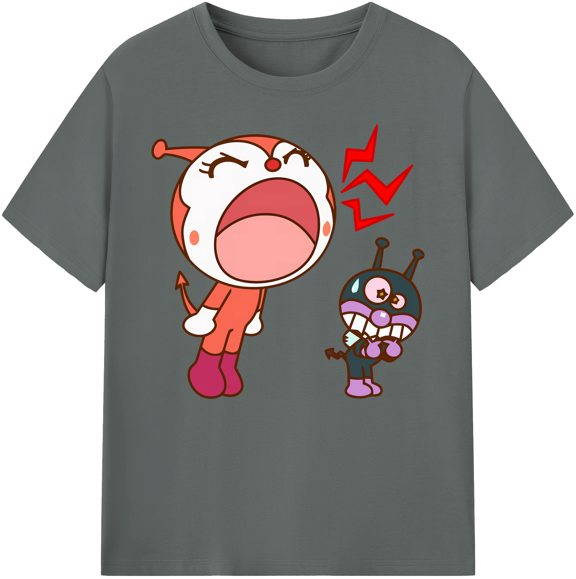 （画像用） アンパンマン Anpanman 綿100％ メンズ半袖Tシャツ｜肌触りやわらか＆通気性